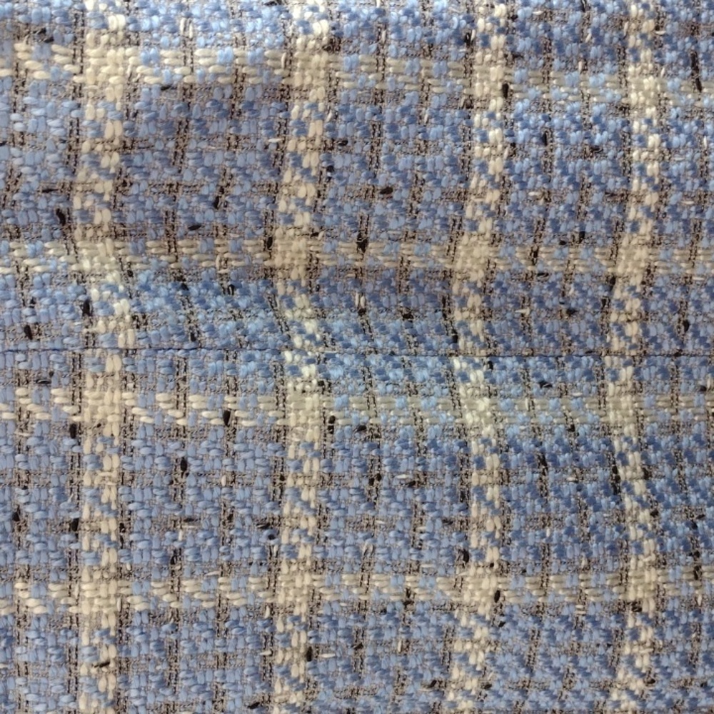 Requirements Light Blue and White Tweed Blazer With Skirt Size 16 - Picture 10 of 12